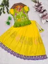 Ajd 8169 Heavy Pure Dola Silk Lehenga With Blouse Kids Wear Wholesale Online
